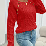 Camisola Malha Sofia – Elegância Casual com Detalhes Únicos