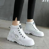 Botas femininas com forro de lã