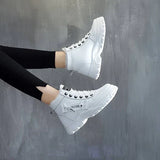 Botas femininas com forro de lã