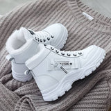 Botas femininas com forro de lã