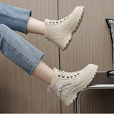 Botas femininas com forro de lã
