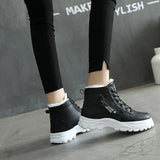 Botas femininas com forro de lã