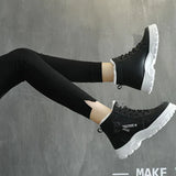 Botas femininas com forro de lã