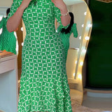 LUCIA - Vestido Midi com Manga Curta