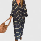 Amelie™ | Vestido Maxi Listrado Boho Elegante