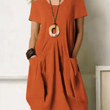 Alissa™ Vestido casual de algodão