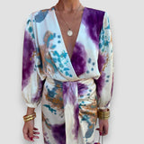 Gaïane - Vestido elegante com decote em V