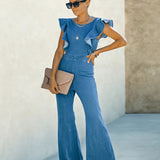 Macacão Jeans Fashion