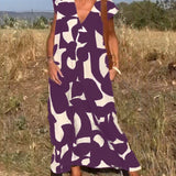Isaura - Vestido elegante com decote em V
