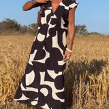 Isaura - Vestido elegante com decote em V