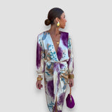 Gaïane - Vestido elegante com decote em V