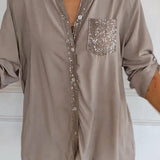 Ana - Blusa casual com botões