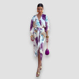 Gaïane - Vestido elegante com decote em V