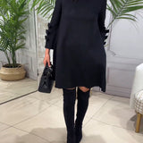 Carl™ Vestido casual na altura do joelho com mangas longas