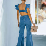 Macacão Jeans Fashion