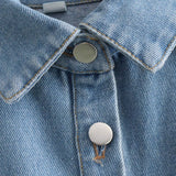 Colete de Denim com Bolso