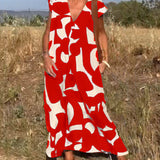 Isaura - Vestido elegante com decote em V