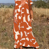 Isaura - Vestido elegante com decote em V