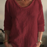 Charleigh | Camiseta de linho casual e estilosa