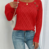 Camisola Malha Sofia – Elegância Casual com Detalhes Únicos