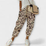 Calça Confortável de Algodão e Linho