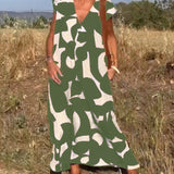 Isaura - Vestido elegante com decote em V