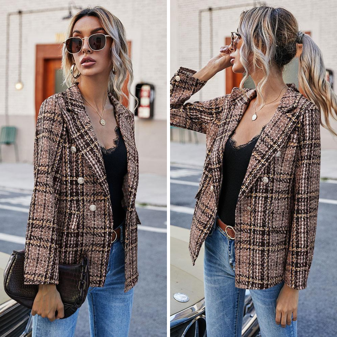 Pierina - Blazer Vintage de Manga Longa
