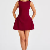 Vestido Mini Alana - Vinho