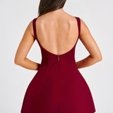 Vestido Mini Alana - Vinho