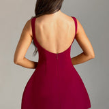 Vestido Mini Alana - Vinho