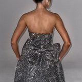 Vestido Mini Alice - Cinza Brilhante