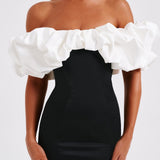 Vestido Mini Allie - Preto/Branco