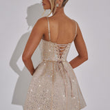 Vestido Mini Angelique - Champagne