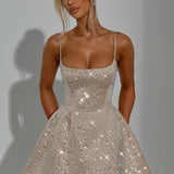 Vestido Mini Angelique - Champagne