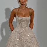 Vestido Mini Angelique - Champagne