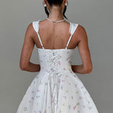 Vestido Mini Antonella - Estampa Floral Multicolorida