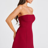 Vestido Mini Asha - Vinho