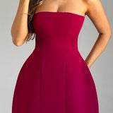 Vestido Mini Asha - Vinho