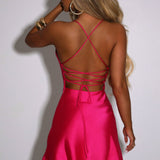 Vestido Mini Avianna - Rosa Choque