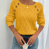 Camisola Malha Sofia – Elegância Casual com Detalhes Únicos