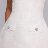 Vestido Mini Bessie - Marfim