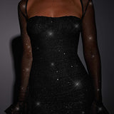 Vestido Mini Brea - Brilho Preto