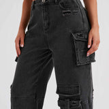 Calça Cargo Brooklyn - Preta