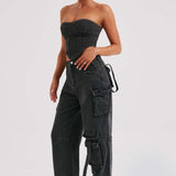 Calça Cargo Brooklyn - Preta