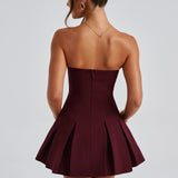 Vestido Mini Bryony - Verniz Cereja