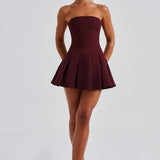 Vestido Mini Bryony - Verniz Cereja