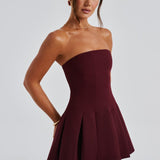 Vestido Mini Bryony - Verniz Cereja
