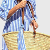 Ellen™ | Vestido Listrado Clássico