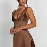 Vestido Mini Clarise - Chocolate