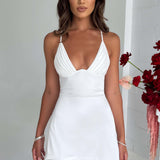 Vestido Mini Clarise - Marfim